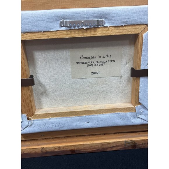 Vintage Burnett Oil Painting Paris Street Scene City Scene - Picture 6 of 8